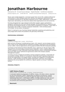 Jonathan Harbourne CV — click to download