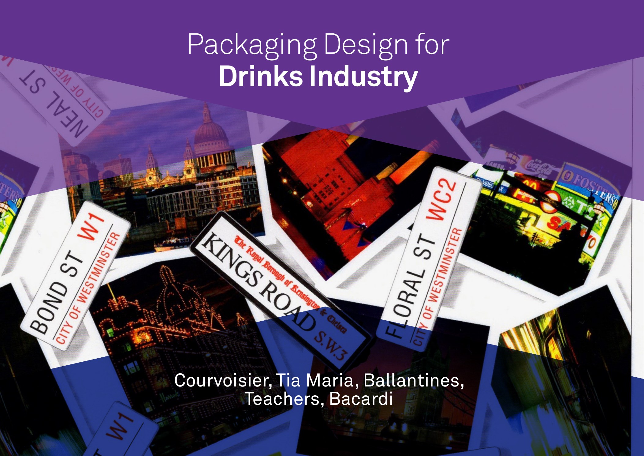Cover of drinks industry design portfolio